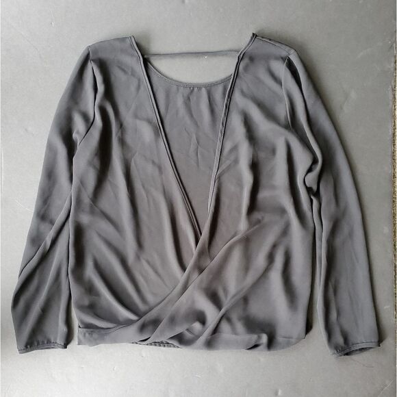 Anthropologie Black Flowy Blouse - Picture 6 of 8